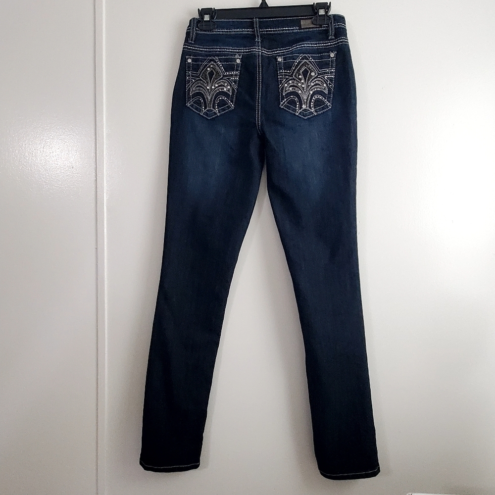 Earl Jean Womens Juniors Studded Blinged Jean Size 4